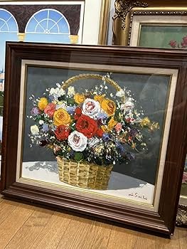 Amazon.co.jp: 真作保証 斎藤 要 作品 油絵 薔薇 バラ : おもちゃ